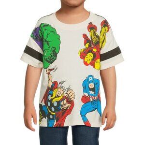 Marvel Avengers Toddler Boys T-Shirt, CrewNeck, Short-Sleeve, Super Heros